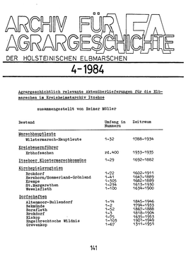 Der Holsteinischen Elbmarschen 4-1984