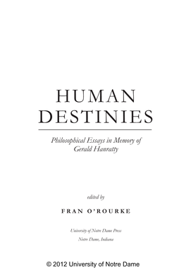 Human Destinies