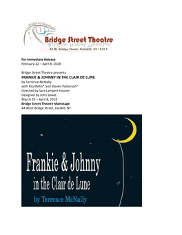 Frankie & Johnny in the Clair De Lune