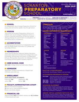 School Profile Scranton 2020-2021 Preparatory