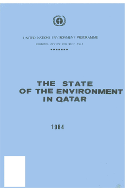 The State of the Environment in Qatar United Nations Environment Programme