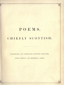 Poem S, Chiefly Scottish