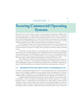 Securing Commercial Operating Systems