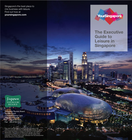 The Executive Guide to Leisure in Singapore