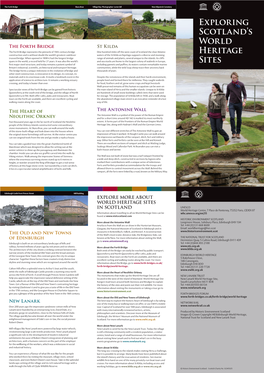 Exploring Scotland's World Heritage Sites Leaflet