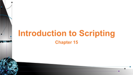 Chapter 15 This Presentation Covers