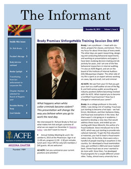 December 2013 Newsletter