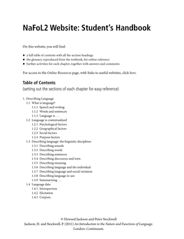 Nafol2 Website: Student's Handbook