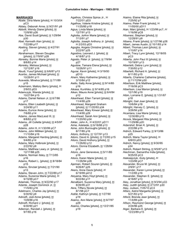 Cumulative Index - Marriages - 1983-2010