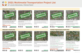 2021 Multimodal Transportation Project List ST LOUIS REGIONAL FREIGHTWAY