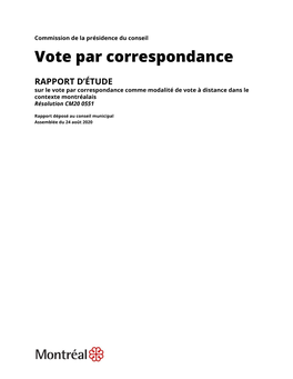 Vote Par Correspondance