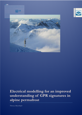 Electrical Modelling for an Improved Understanding of GPR Signatures in Alpine Permafrost