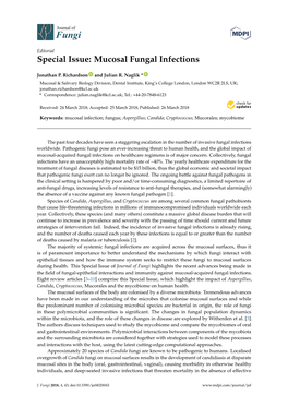 Mucosal Fungal Infections