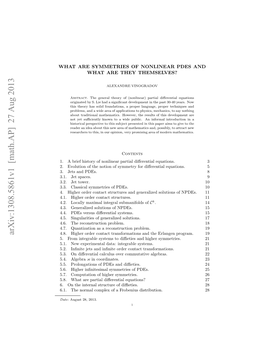 What Are Symmetries of Nonlinear Pdes and What Are They Themselves?