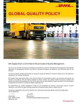 Global Quality Policy Quality Global