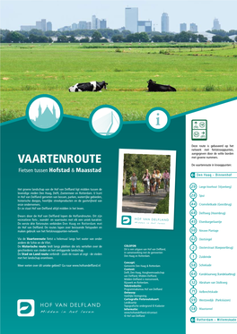 VAARTENROUTE Met Groene Nummers