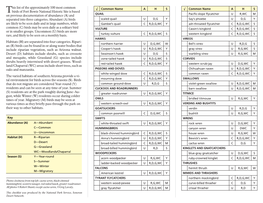 This List of the Approximately 100 Most Common Birds of Fort Bowie