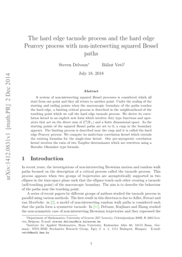 The Hard Edge Tacnode Process and the Hard Edge Pearcey Process with Non-Intersecting Squared Bessel Paths