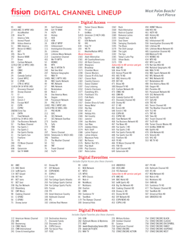 DIGITAL CHANNEL LINEUP Fort Pierce