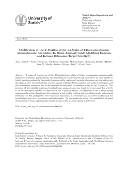 Position of the 4,5-Series of 2-Deoxystreptamine Aminoglycoside Antibiotics to Resist Aminoglycoside Modifying Enzymes and Increase Ribosomal Target Selectivity