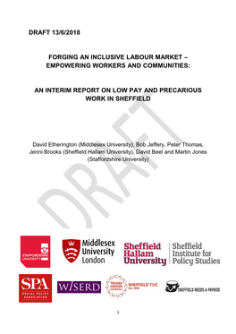 Draft 13/6/2018 Forging an Inclusive Labour Market