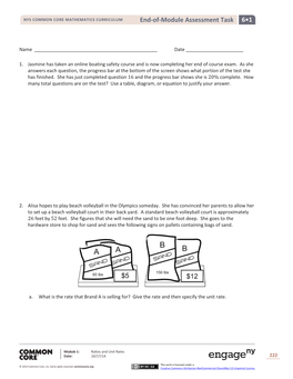 6•1 End-Of-Module Assessment Task