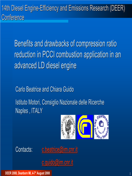 Benefits and Drawbacks of Compression Ratio Reduction in PCCI Combustion Application in an Advanced LD Diesel Engine