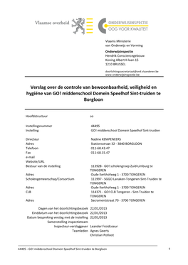 Middenschool Domein Speelhof Sint-Truiden Te Borgloon