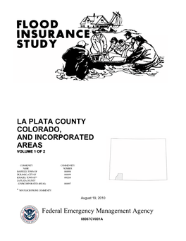 La Plata County Colorado, and Incorporated Areas Volume 1 of 2