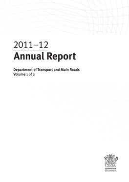 Transport and Main Roads Annual Report 2011-12