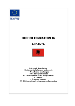 Higher Education in Albania