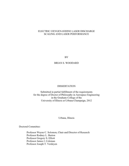 Electric Oxygen-Iodine Laser Discharge Scaling and Laser Performance