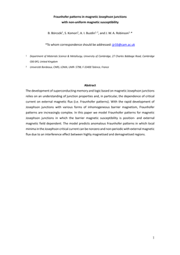 Fraunhofer Patterns in Magnetic Josephson Junctions with Non-Uniform Magnetic Susceptibility