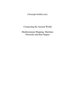 Connecting the Ancient World Mediterranean Shipping, Maritime