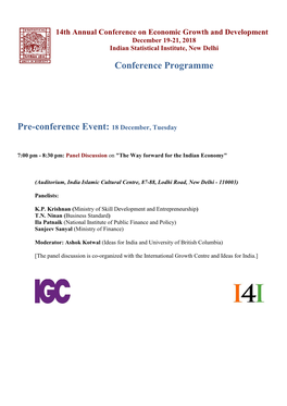 Conference Programme