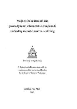 Magnetism in Uranium and Praseodymium Intermetallic Compounds Studied by Inelastic Neutron Scattering