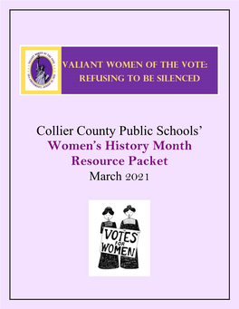 2021 CCPS Women's History Month