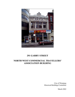 291 Garry Street North West Commercial Travellers' Association