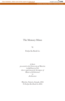 The Memory Mines