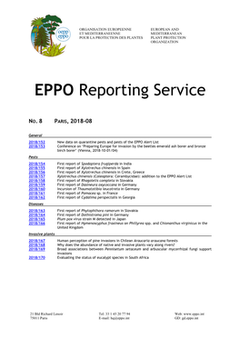 EPPO Reporting Service