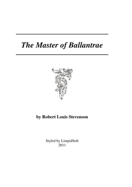 The Master of Ballantrae