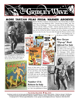 More Tarzan Films from Warner Archives Warner Brothers Archives Announced Five New Tarzan Films on DVD
