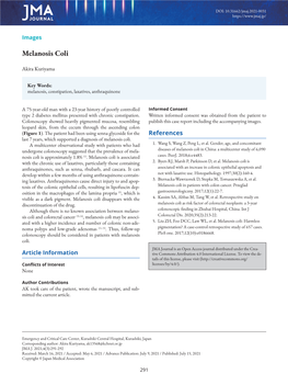 Melanosis Coli