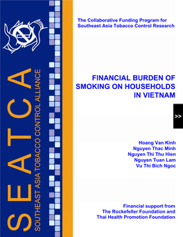 Financial Burden of Smoking on Households in Vietnam