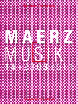Flyer Maerzmusik 2014