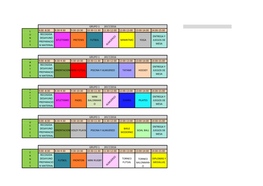 Horarios De Campamento De La Escuela