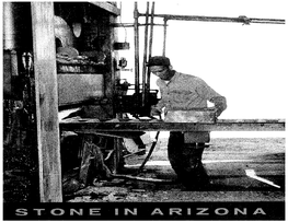 STONE in ARIZONA an Economic Study Prepared for ARIZONA DEVELOPMENT BOARD