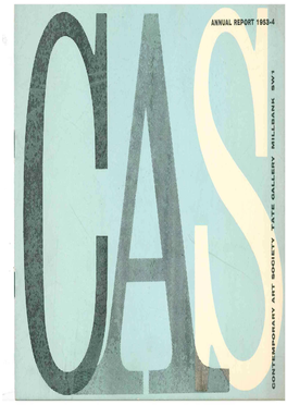 Contemporary Art Society Annual Report 1953-54