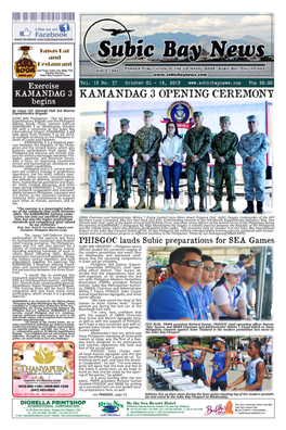 KAMANDAG 3 OPENING CEREMONY Begins by Lance Cpl