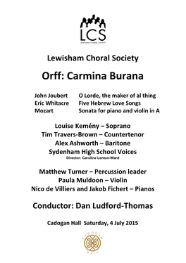 Carmina Burana